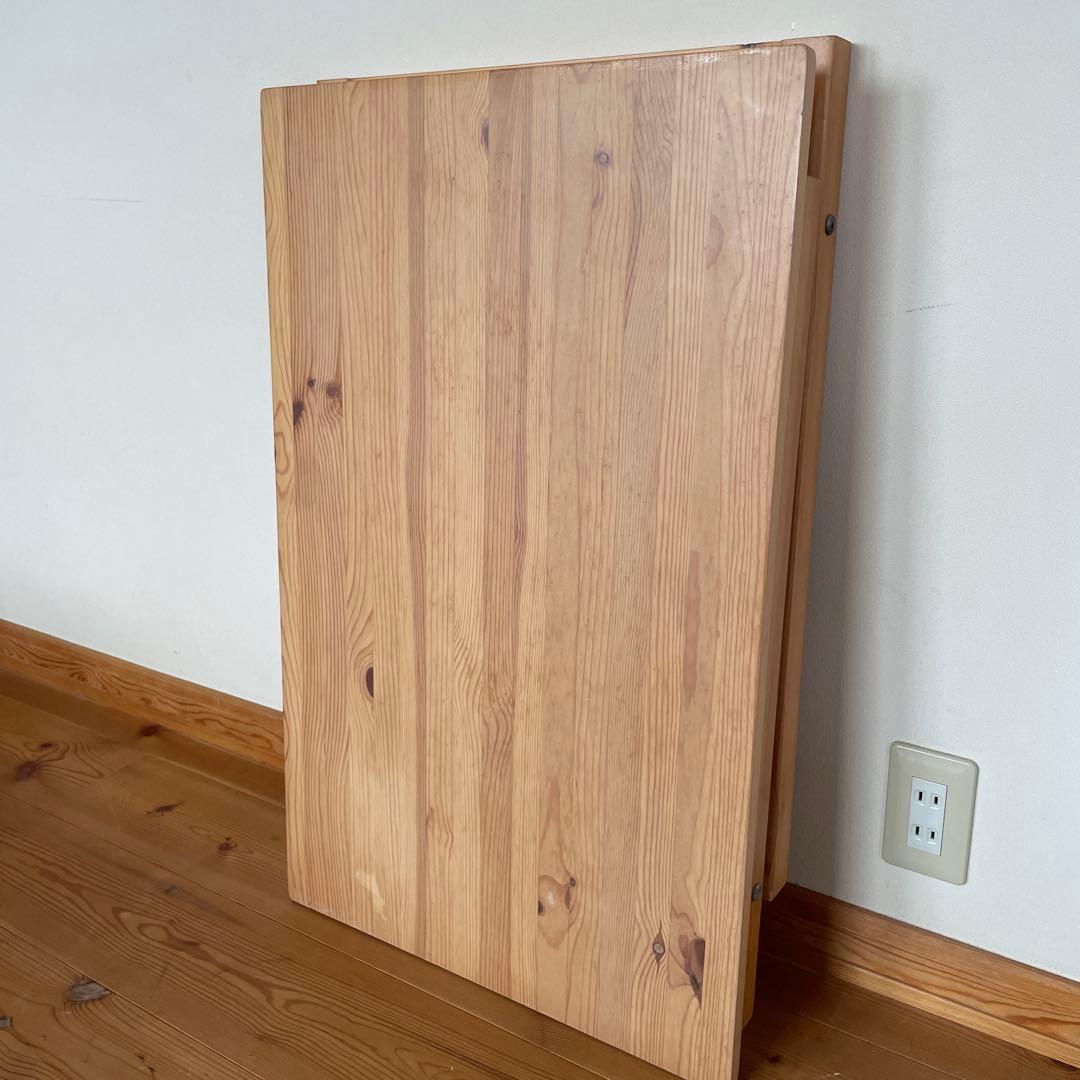 無印良品 パイン材 テーブル 折りたたみ式