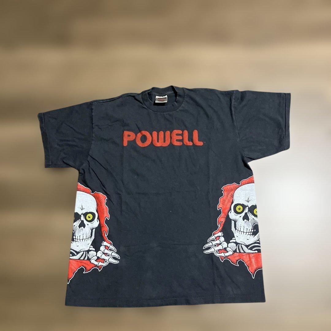 ぬ*様 パウエルペラルタ　覗きボーン　バックプリントTシャツ