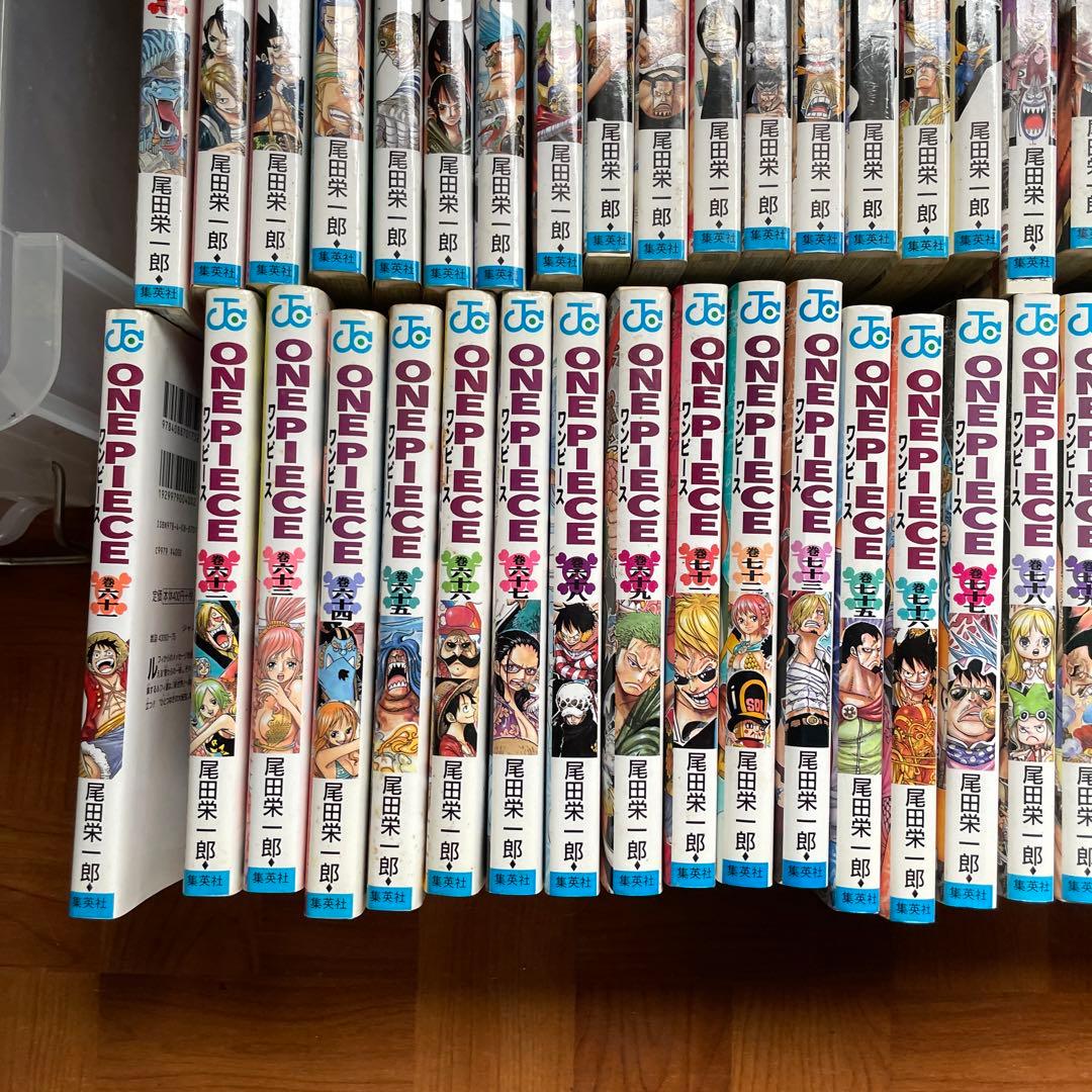 漫画　ワンピース　1ー87巻(欠巻:70、74巻)＋おまけ