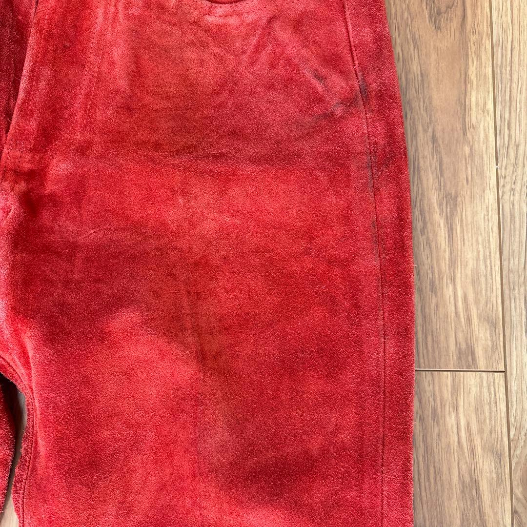 Polo Ralph Lauren 90'S スエードパンツ 赤　ヴィンテージ
