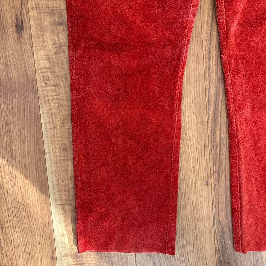 Polo Ralph Lauren 90'S スエードパンツ 赤　ヴィンテージ