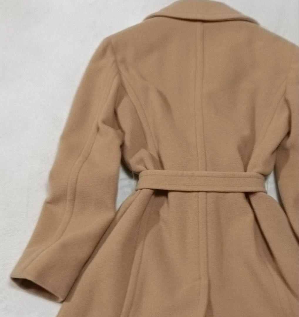 【美品】MaxMara MAX&Co. ベルテッドコート アンゴラ混 ベルト付き