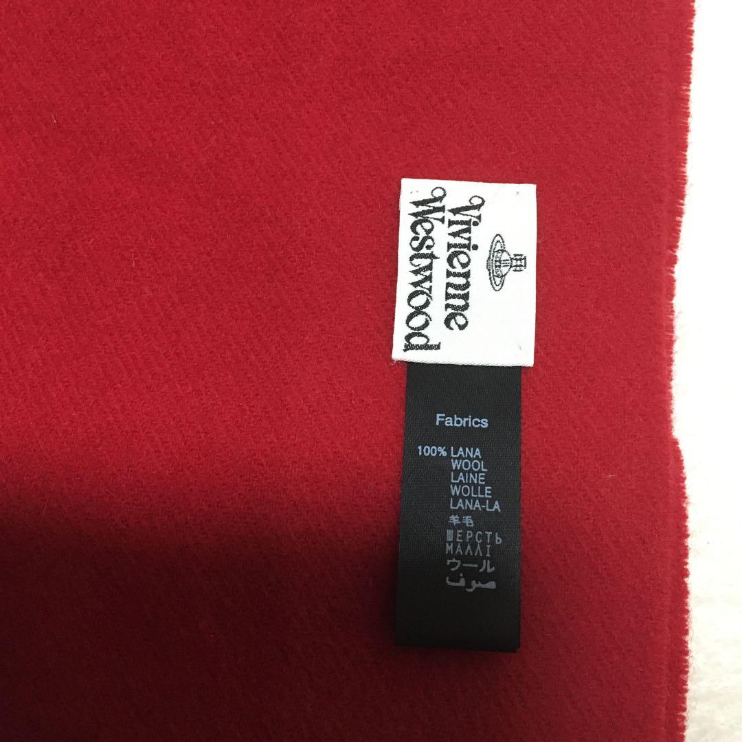 美品　Vivienne Westwood マフラー　レッド