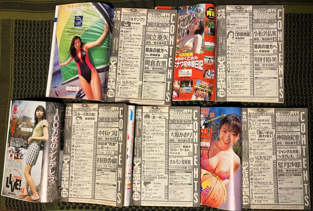 ヤングサンデー　1997年　レトロ　平成　昭和　グラビア　アイドル　漫画　アニメ