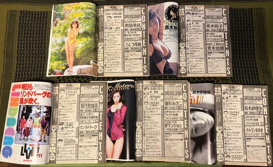 ヤングサンデー　1997年　レトロ　平成　昭和　グラビア　アイドル　漫画　アニメ