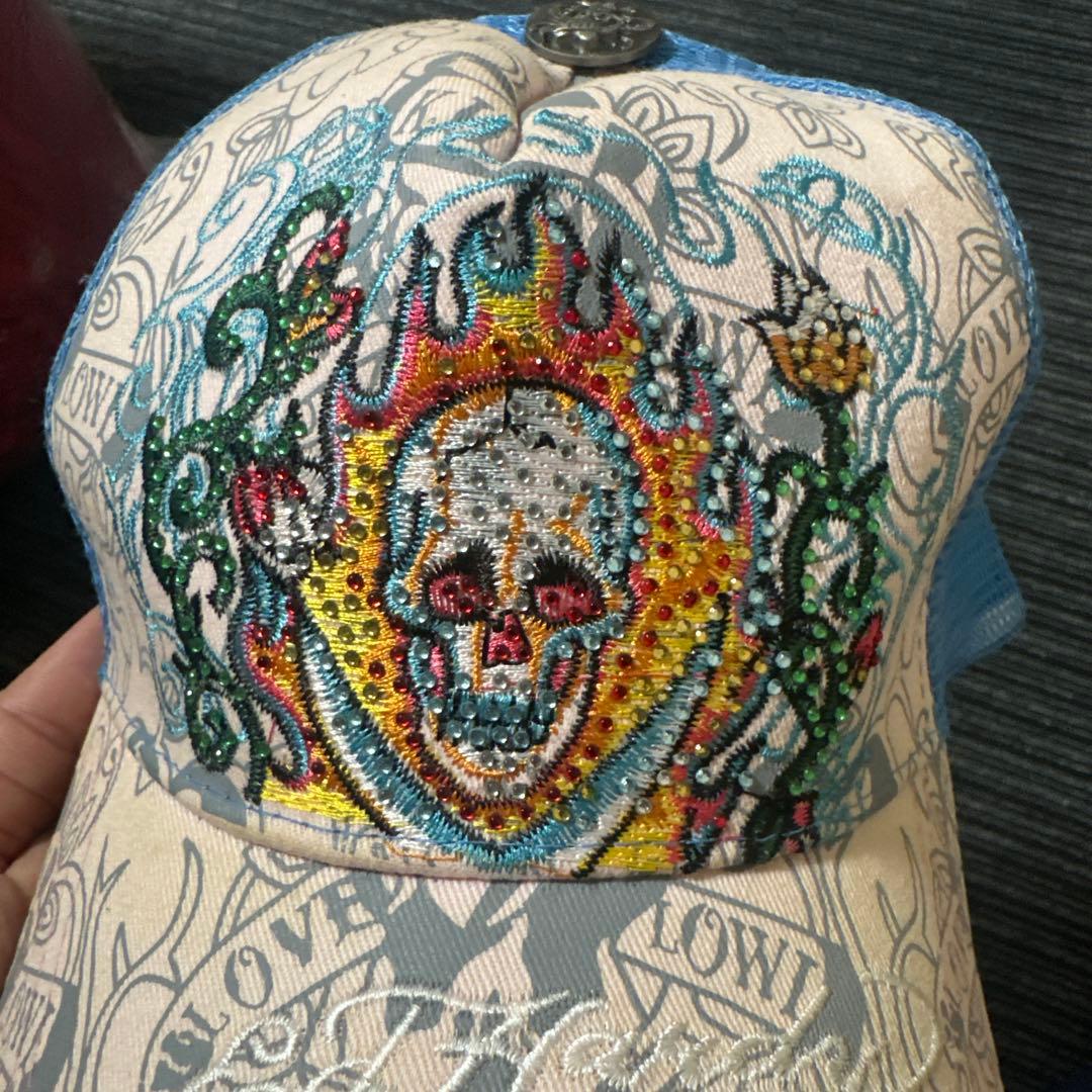 Ed Hardy Christian Audigier ラインストーンキャップ
