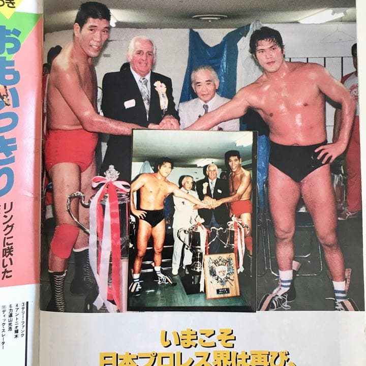 【超貴重BI砲生写真付き】プロレスアルバム 夢のオールスター戦
