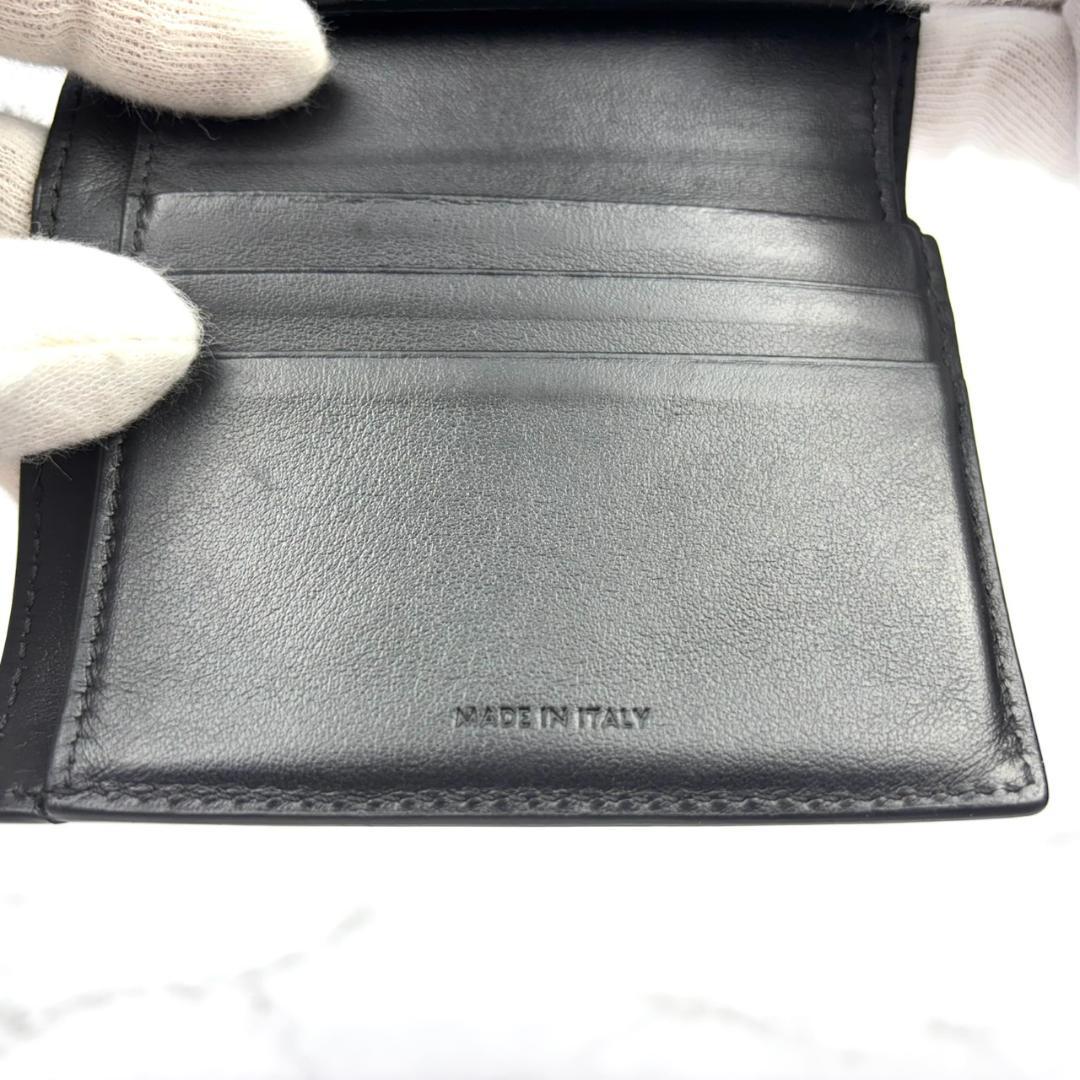 【極上美品】CELINE⭐セリーヌ【トリオンフ⭐箱付】折り財布 ゴールド金具⭐黒
