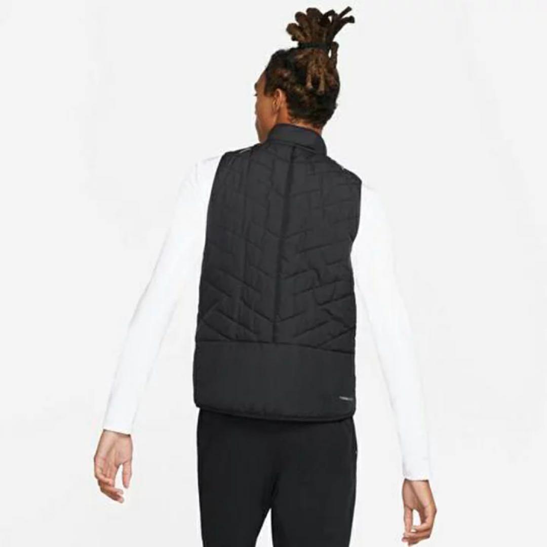 ナイキ　サーマフィット　レペル　メンズ　ランニングベスト　中綿　2XL 黒 防寒