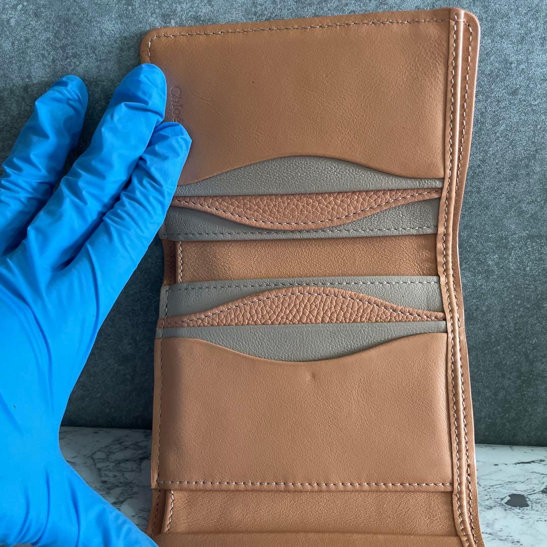 Chloé オレンジ 三つ折り財布