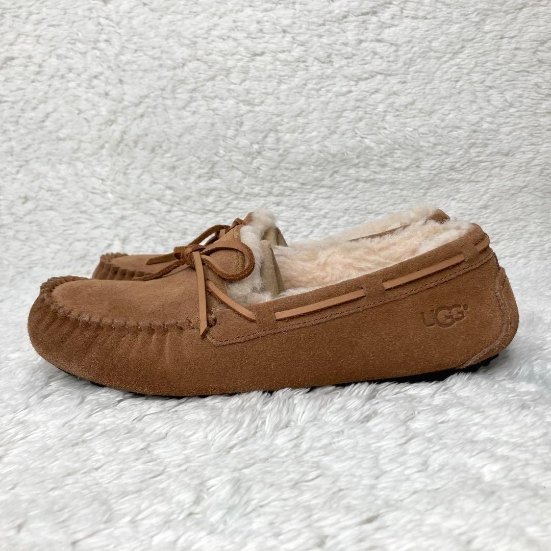 【美品】UGG アグ OLSEN オルセン チェストナット モカシン 26.0