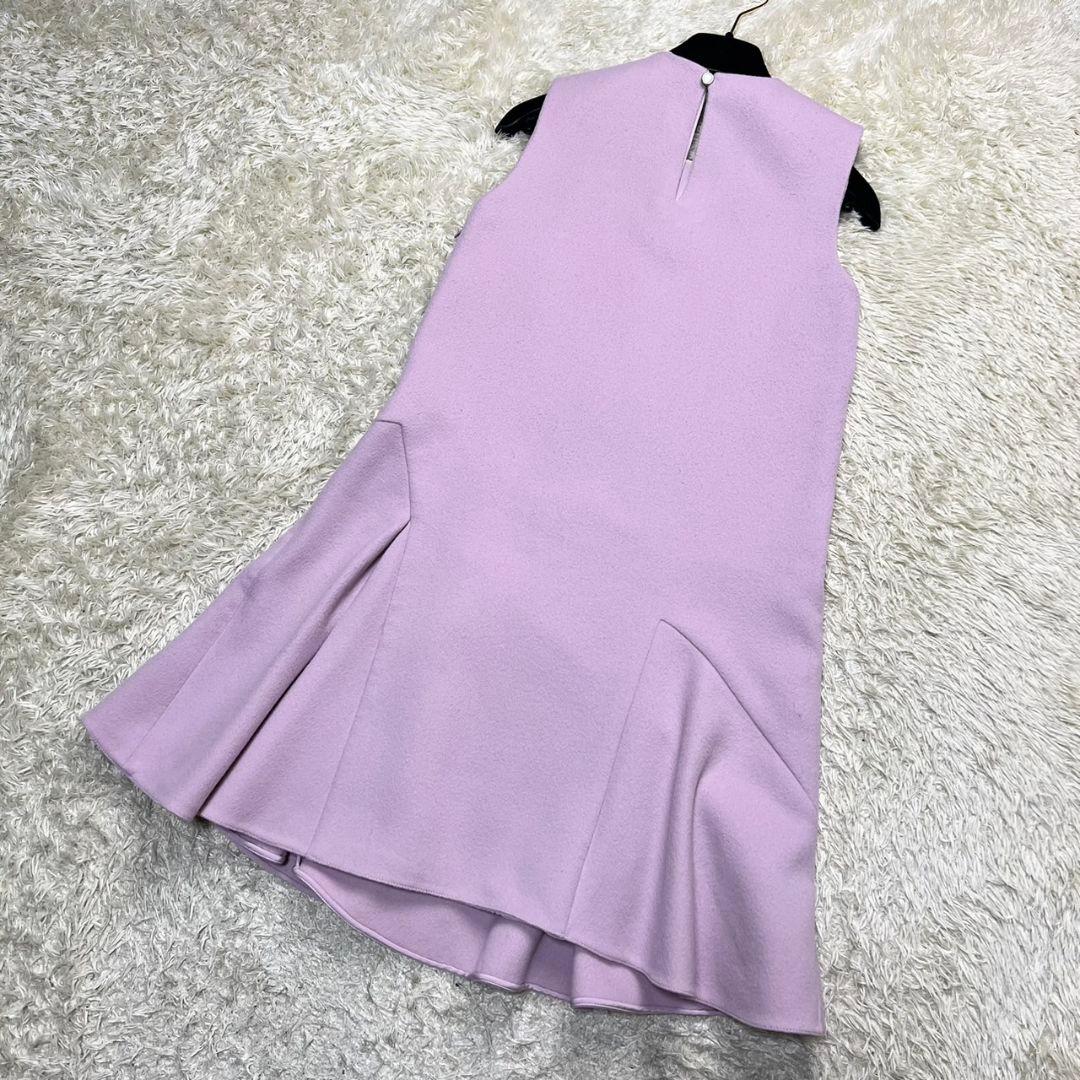 【現行品】Christian Dior ワンピース ドレス カシミヤ混 ピンク