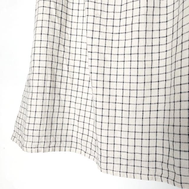 新品 CLASKA✨クラスカ リネン チェック イージースカート ロングスカート
