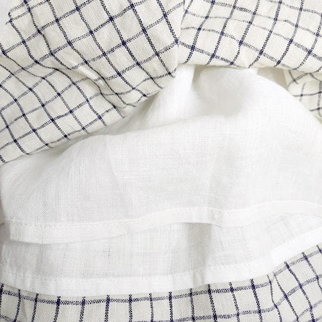 新品 CLASKA✨クラスカ リネン チェック イージースカート ロングスカート