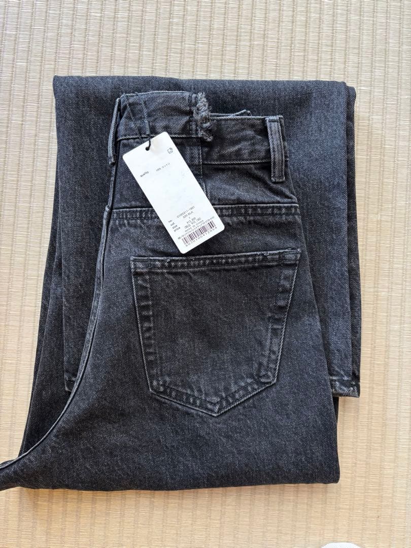MOUSSY クロスウエストワイドストレートデニム
