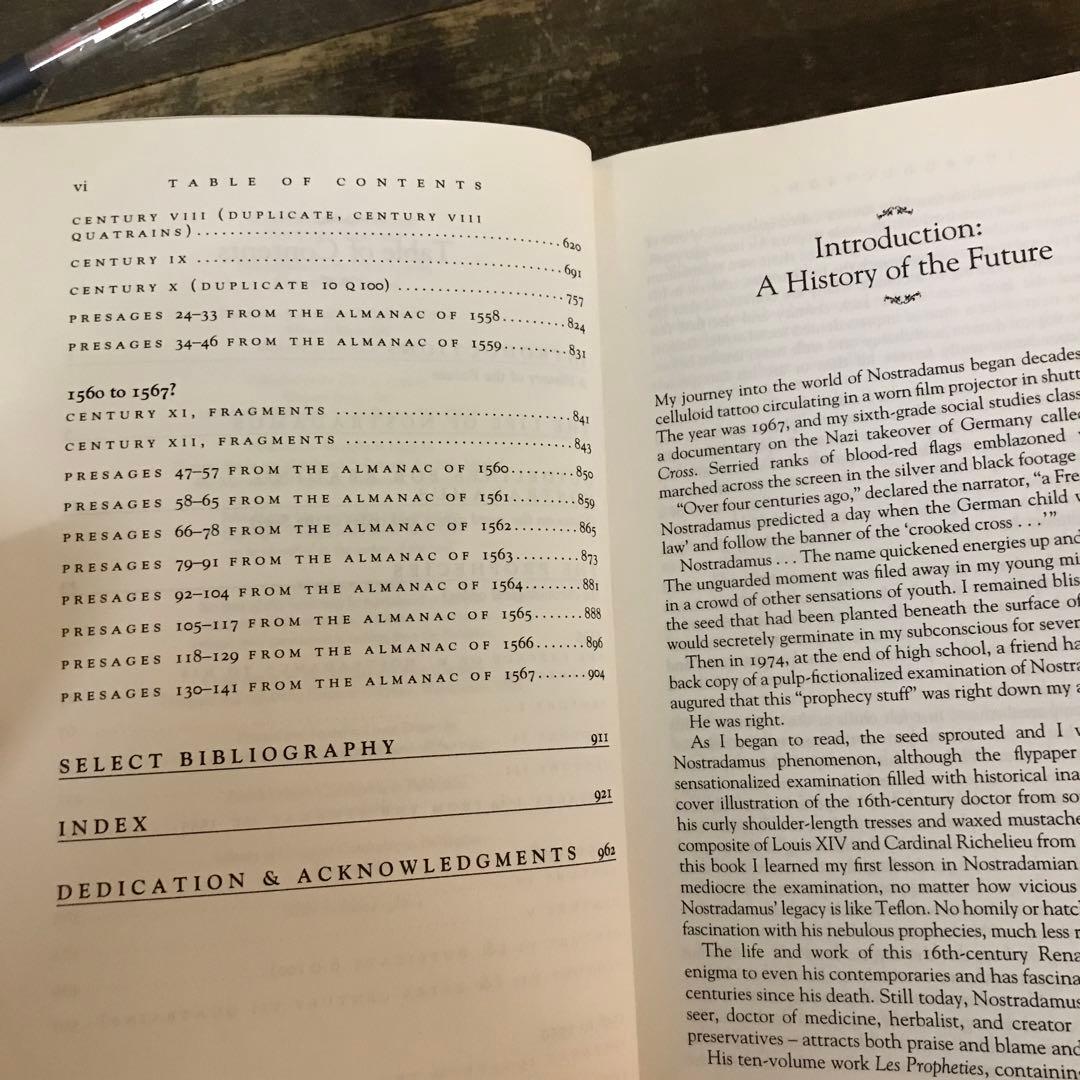 珍品 洋書 ジョン・ホーグ 著 ノストラダムス 昭和 予言 研究書