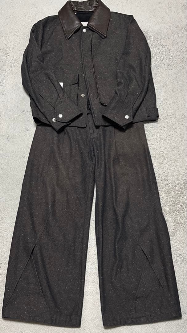 NULLUS 25AW PEELED OFF JACKET BROWN深水光太