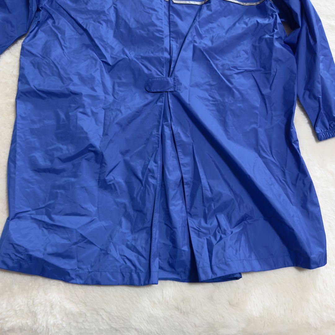 極美品モンベル現行モデル　パックラップレインコートKid's130青ドライテック