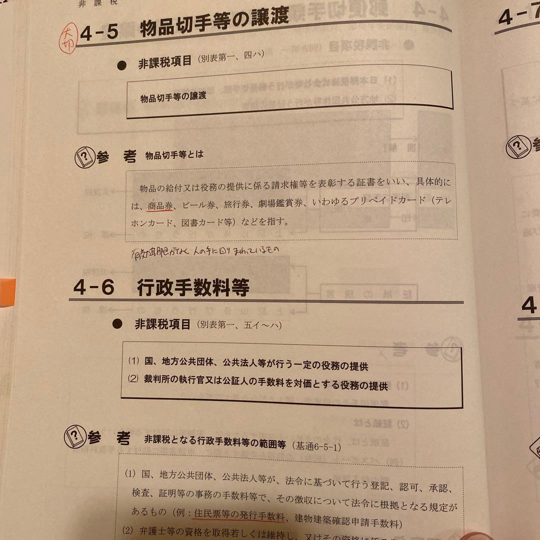 TAC税理士講座　21年合格目標　消費税法4月速習コース