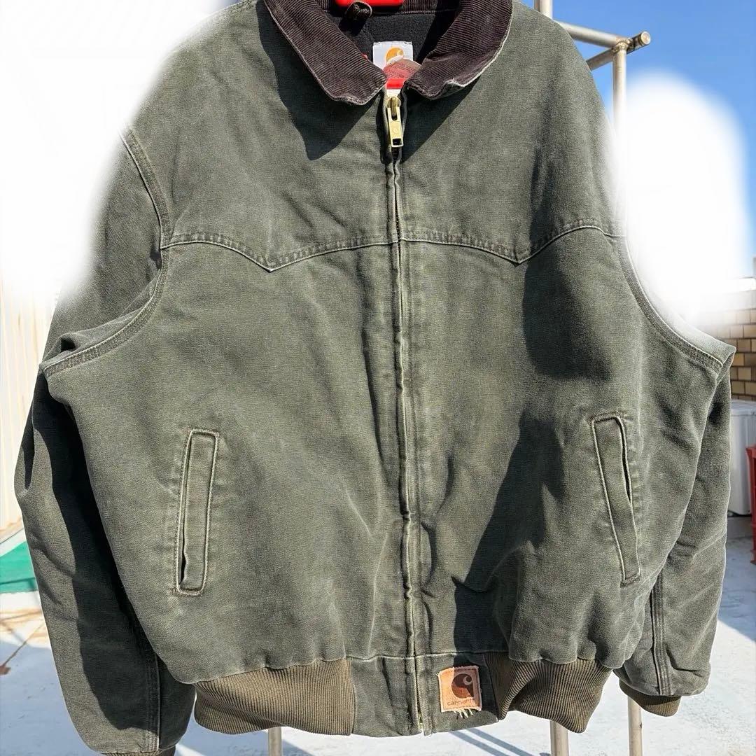希少カラー【carhartt】サンタフェジャケット MOS モスグリーン