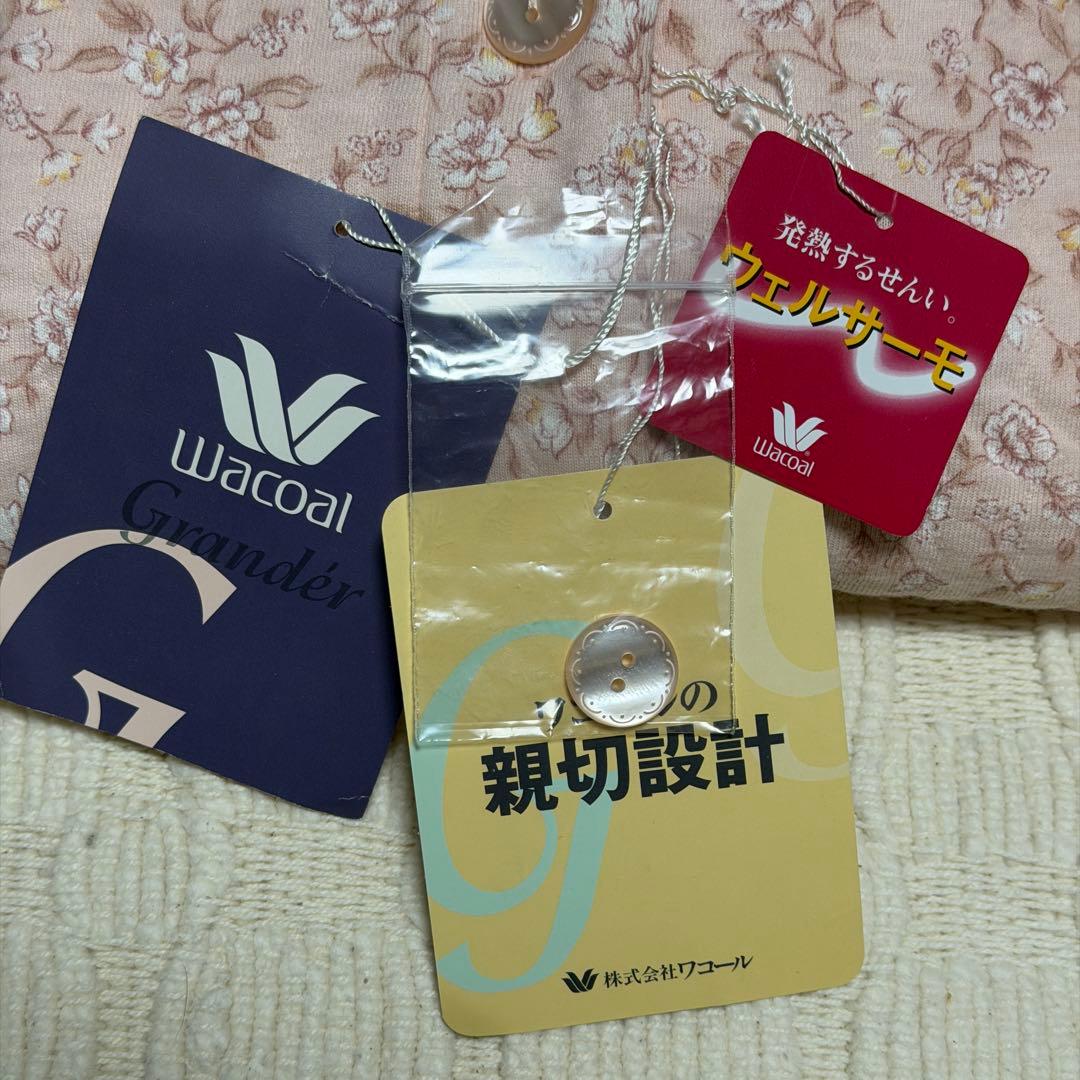未使用品 ワコール グランダー 花柄パジャマ 上下セット Mサイズ ピンク