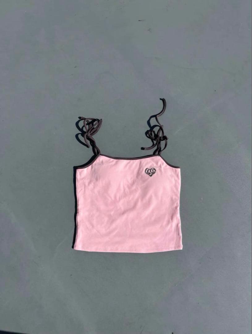 HTH ribbon camisole リボンキャミソール ピンク