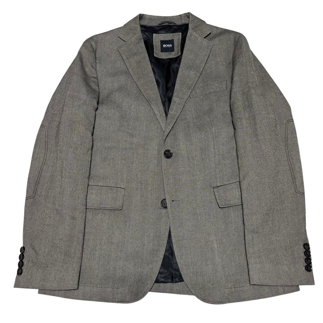 美品 HUGO BOSS ヒューゴボス テーラードジャケット グレージュ