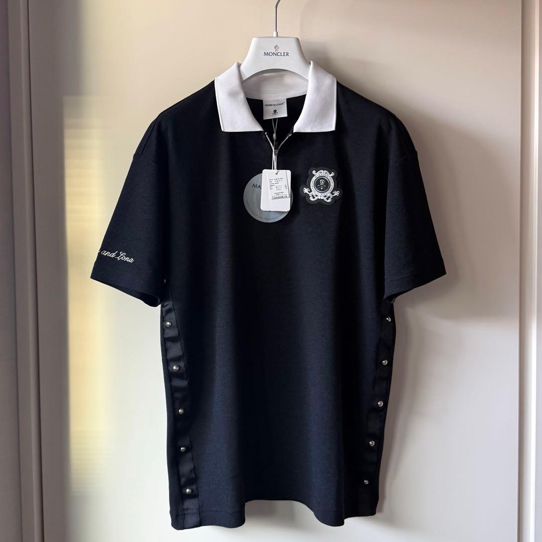 新品 ★ MARK&LONA ポロシャツ ブラック マーク&ロナ 国内正規品