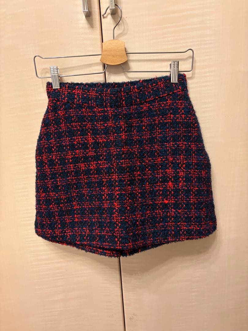 sheller ツイードキュロットパンツ