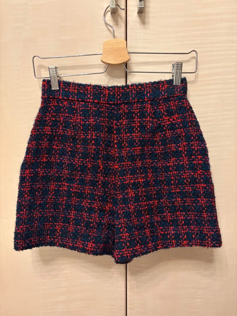 sheller ツイードキュロットパンツ