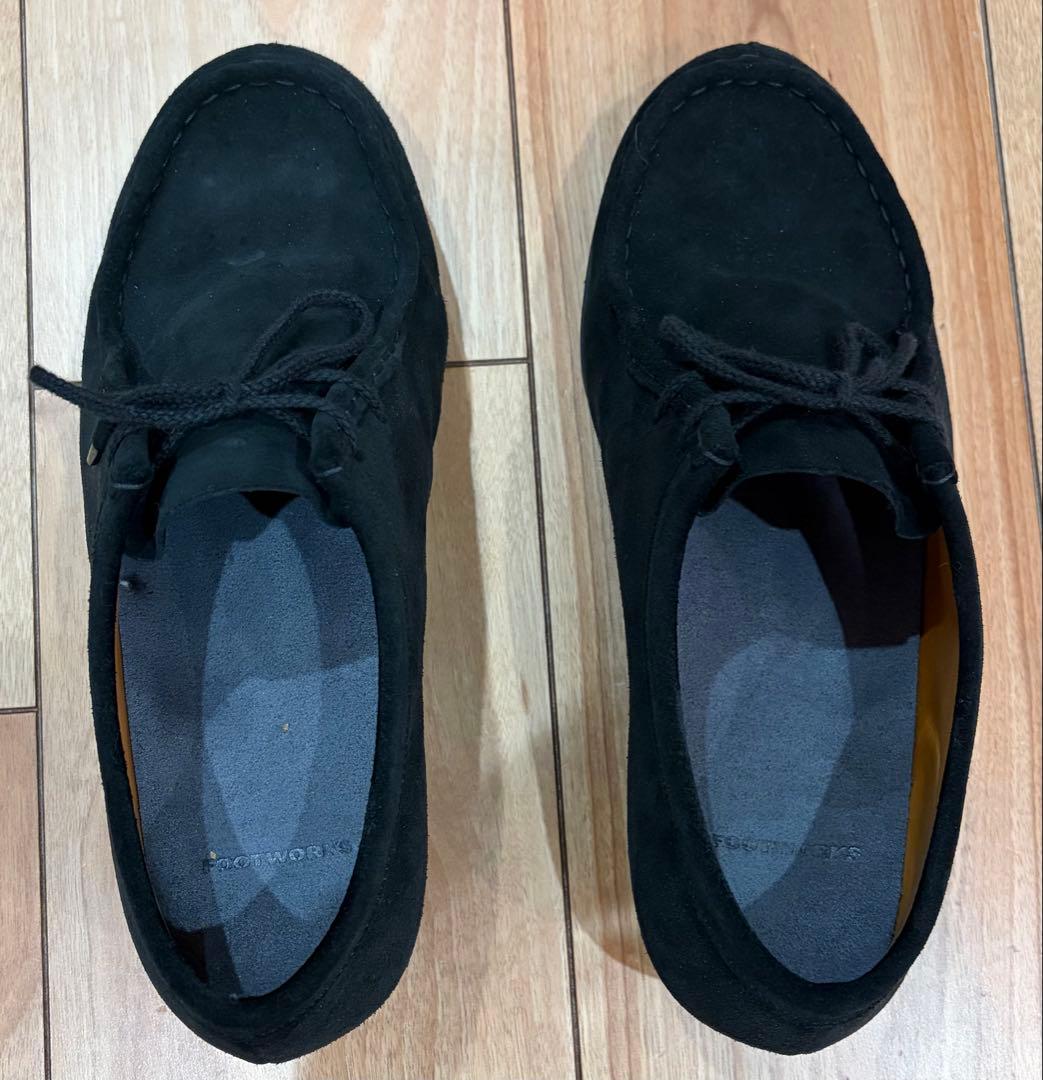 【美品】Footworksチロリアンスエード　ブラック26.0センチ