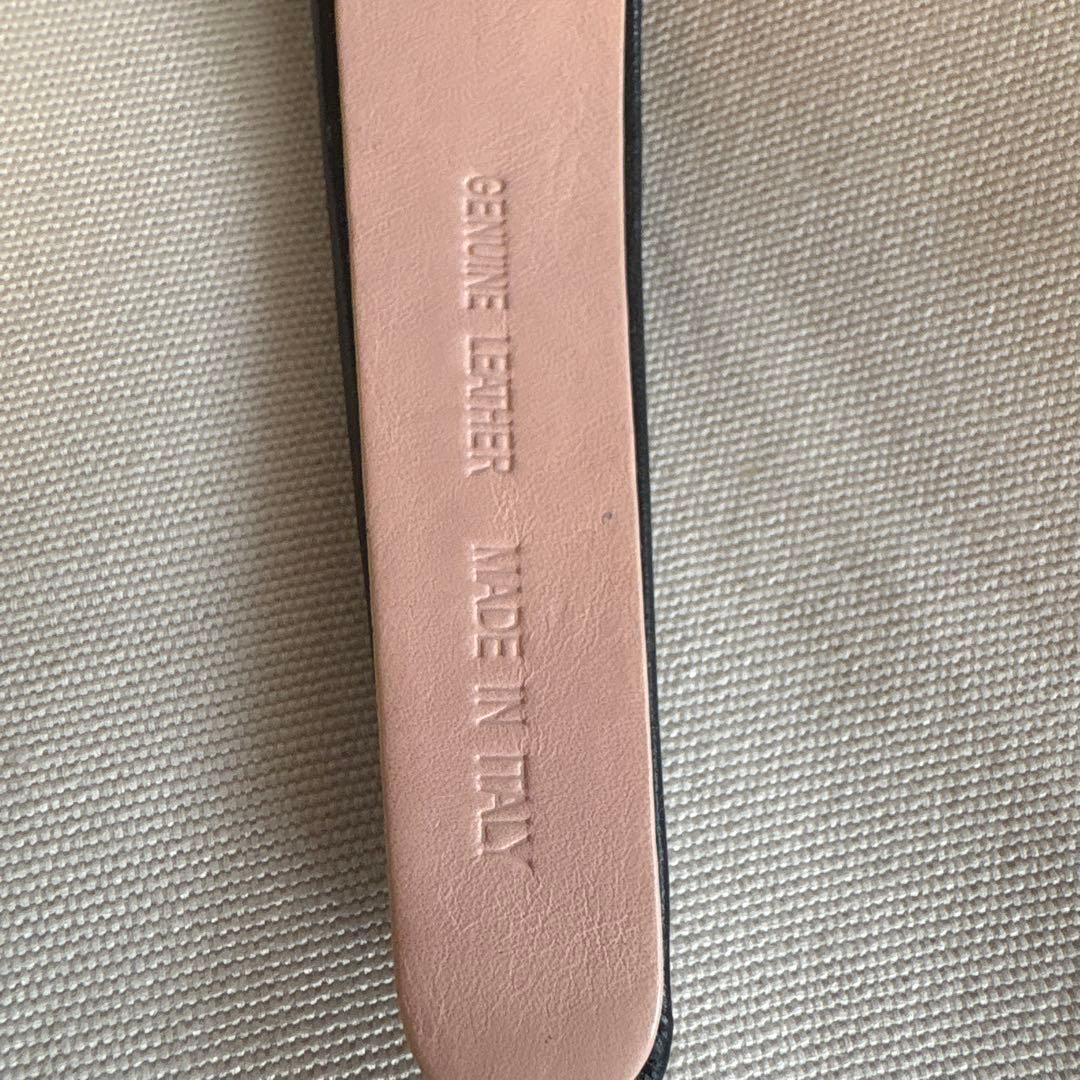 Ferragamo 黒 レザー ヘアバンド