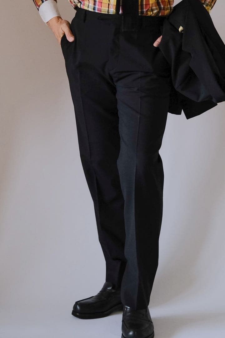 フランス製agnes b.HOMMEアニエスベーフレンチブラックスーツ50/42