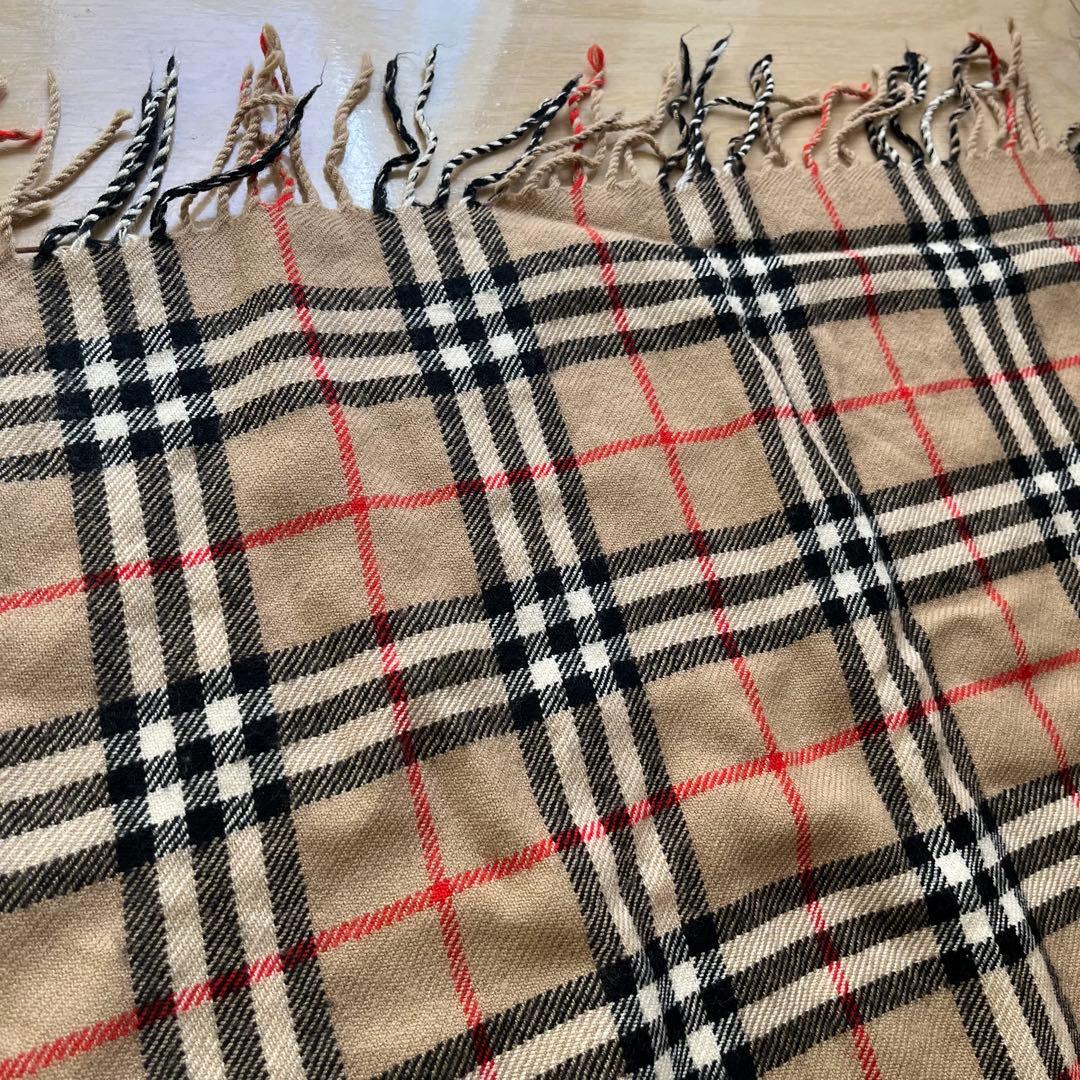 BURBERRY バーバリーズ チェック ウール ストール 膝掛け
