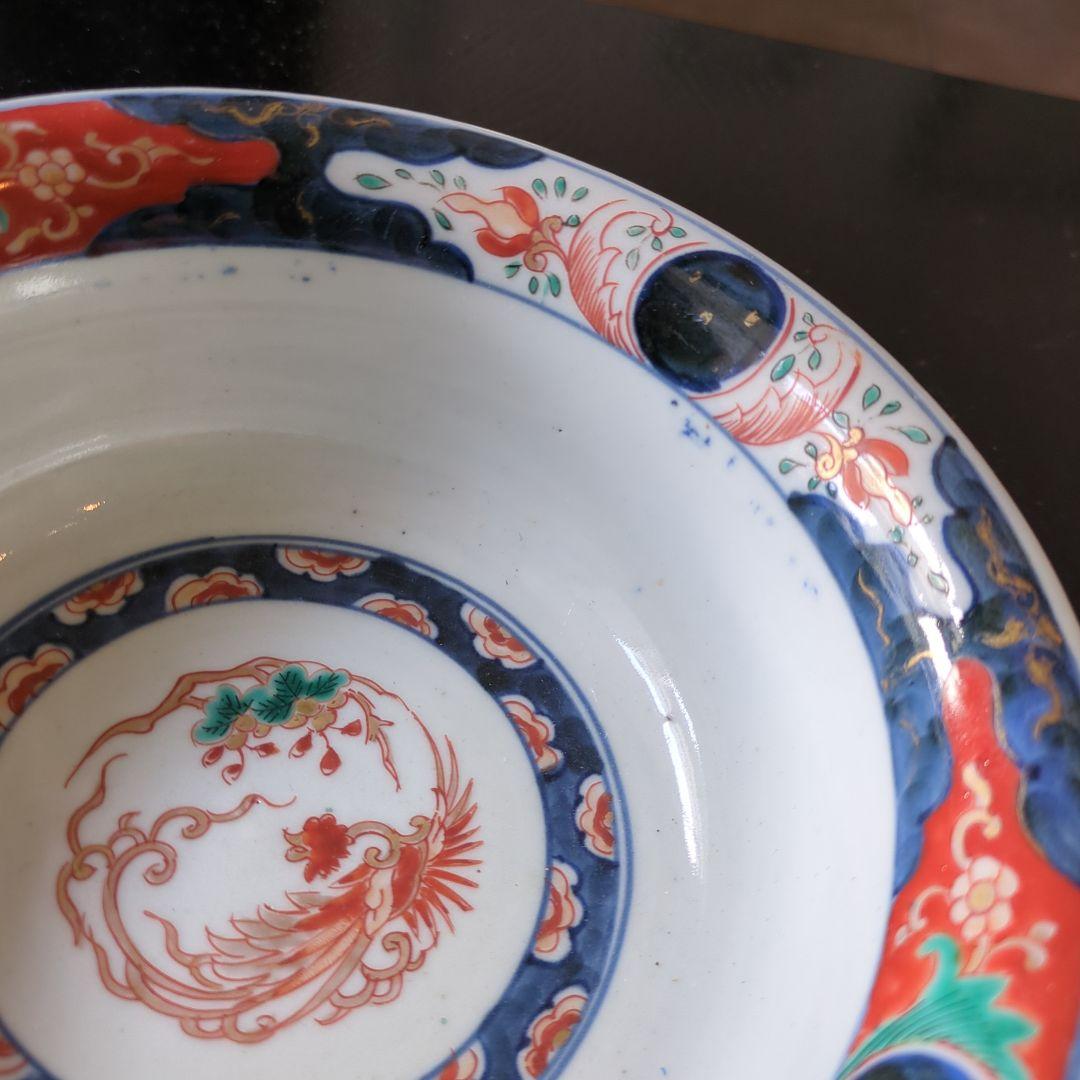 骨董　古伊万里　色絵　鉢　盛鉢　器　③　陶器　アンティーク