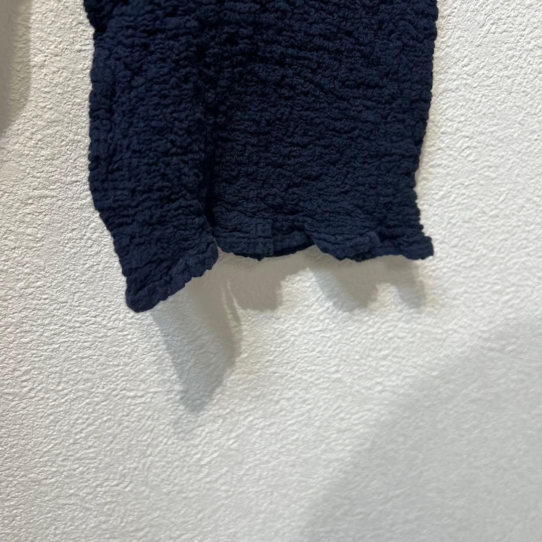 希少 美品 ミー イッセイミヤケ プリーツ デザイン 長袖 シャツ カーディガン