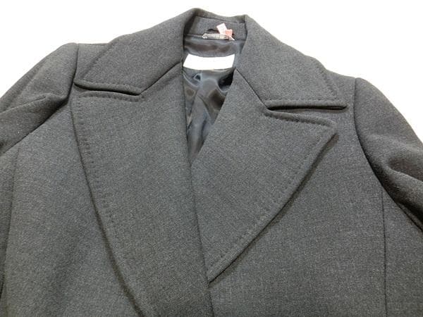 イタリア製　白タグ　Max Mara　ロング　ガウンコート　グレー　３８