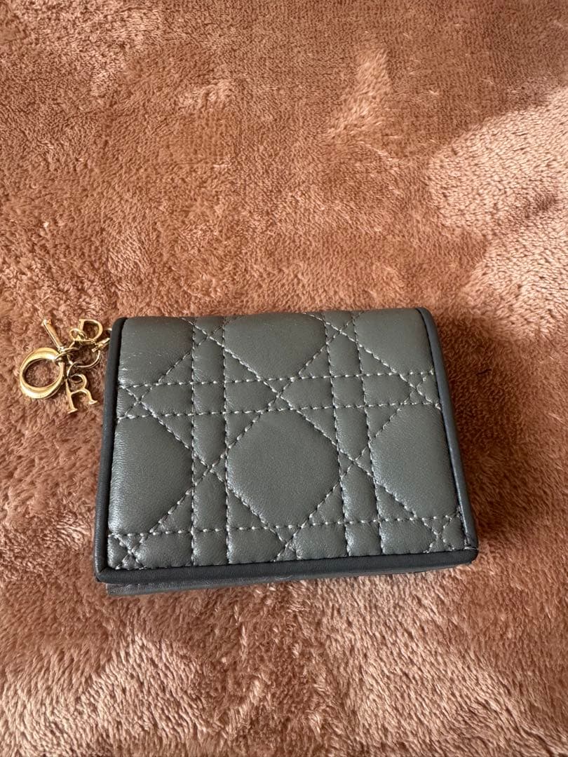 Christian Dior グレー 二つ折り財布
