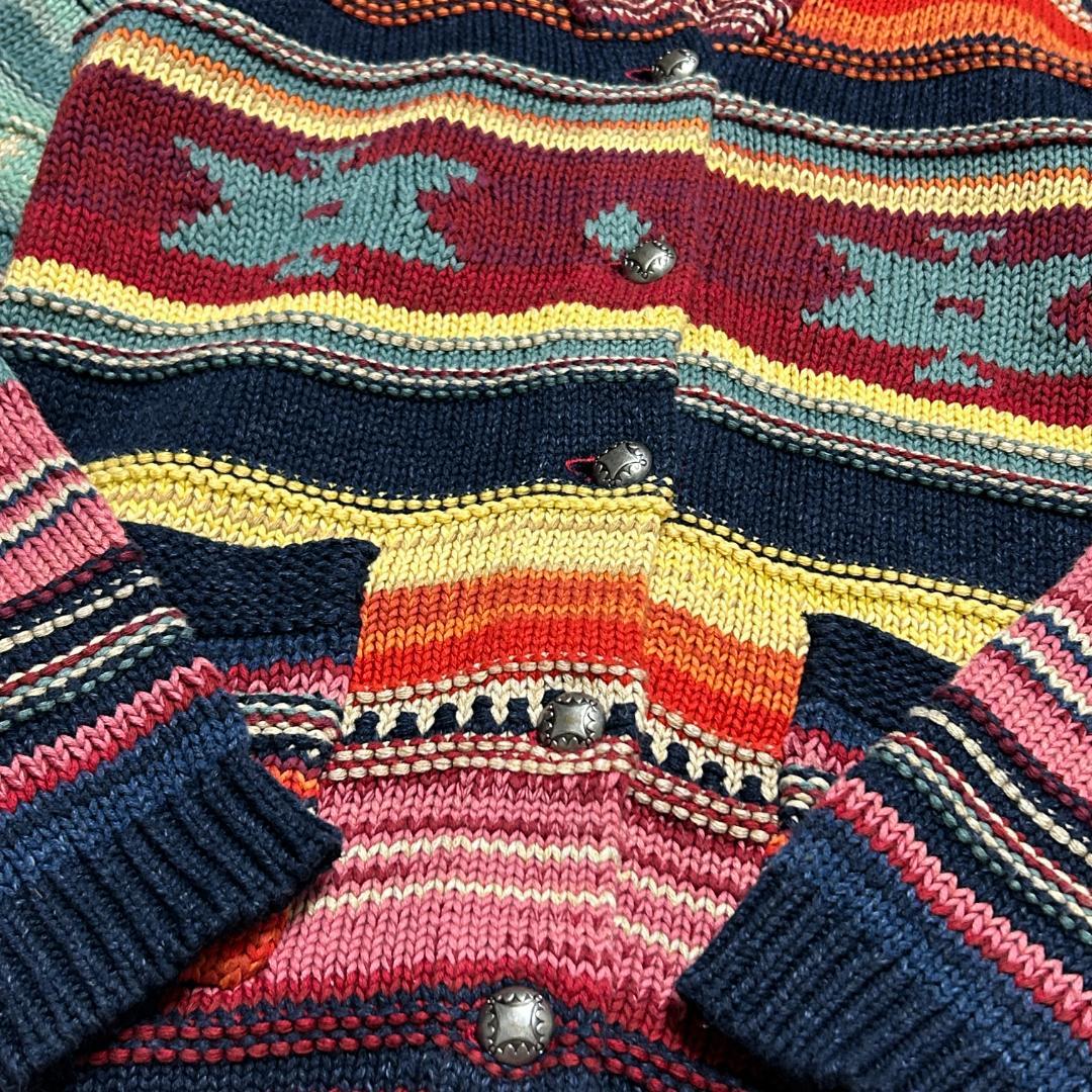 ポロラルフローレン ネイティブ柄 ショールカラーカーディガン Sサイズ