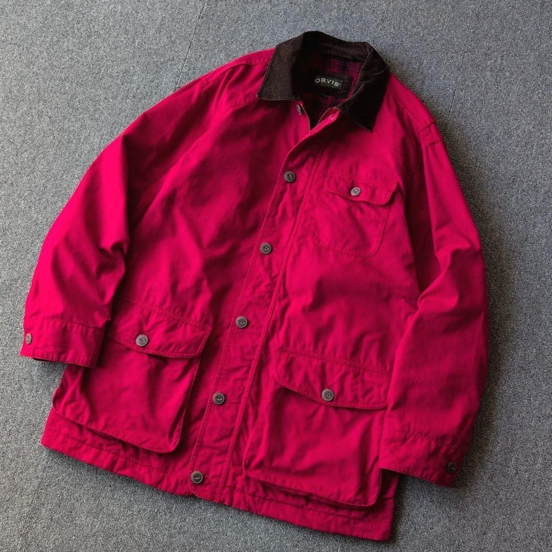 90s 00s ORVIS フィールドコート ジャケット オンブレ 古着 M