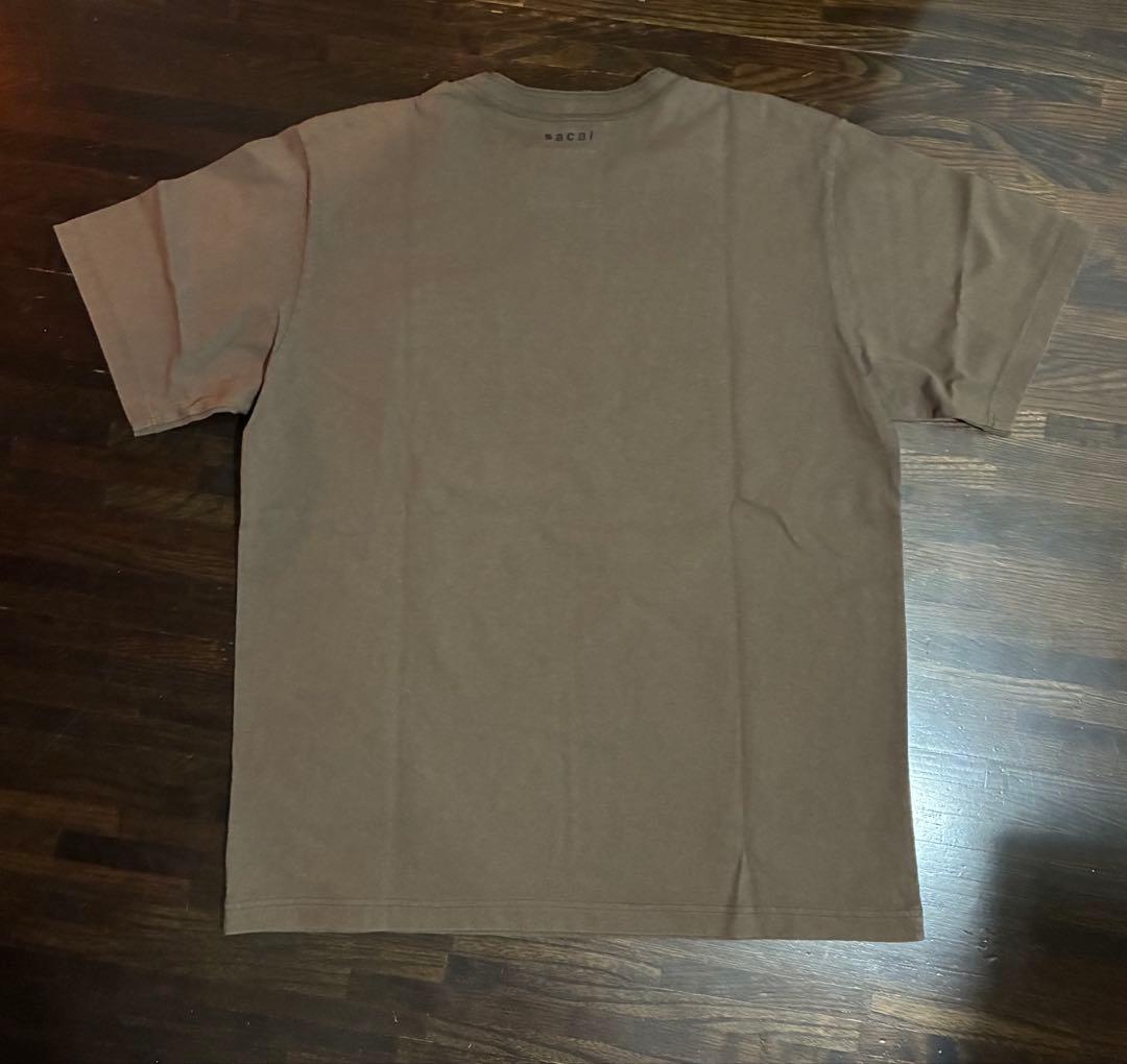 [超美品]sacai サカイ　半袖　tシャツ ブラウン　XL クリーニング済み