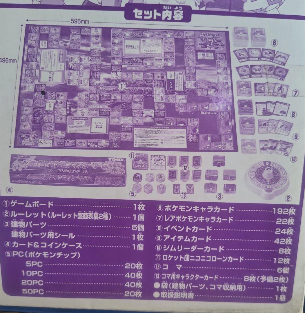 【未開封】90年代　めざせ！ポケモンマスターゲーム ボードゲーム TOMY