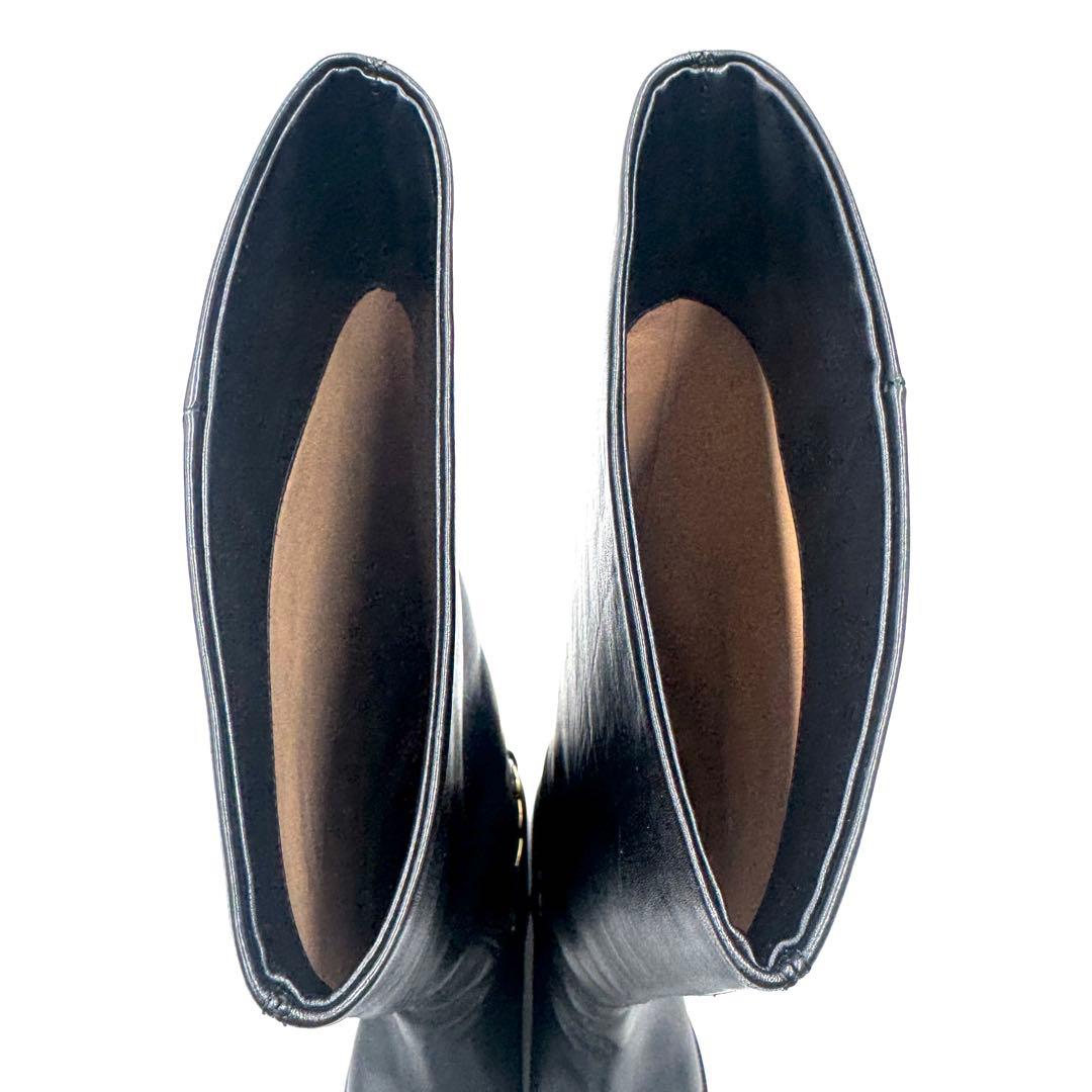 【美品】Ferragamo フェラガモ ブーツ ブラック ヴァラ 23㎝