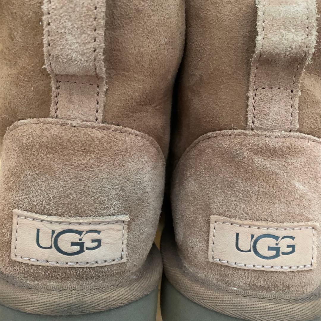【3〜4回着用】UGG クラシックミニ ムートンブーツ チェスナット 23cm