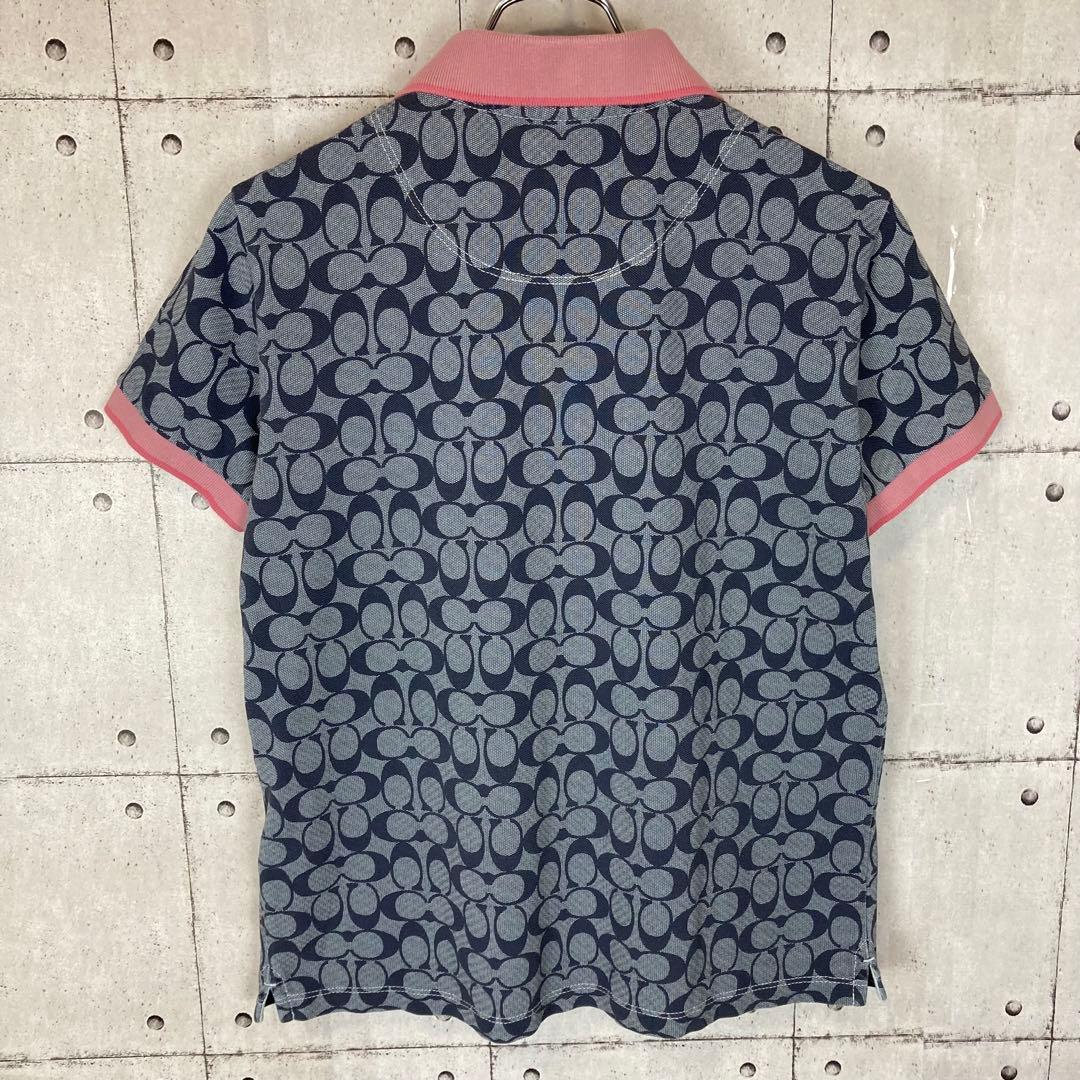 【定番人気モデル】COACH コーチ 総柄ポロシャツ シグネチャーピケC3668