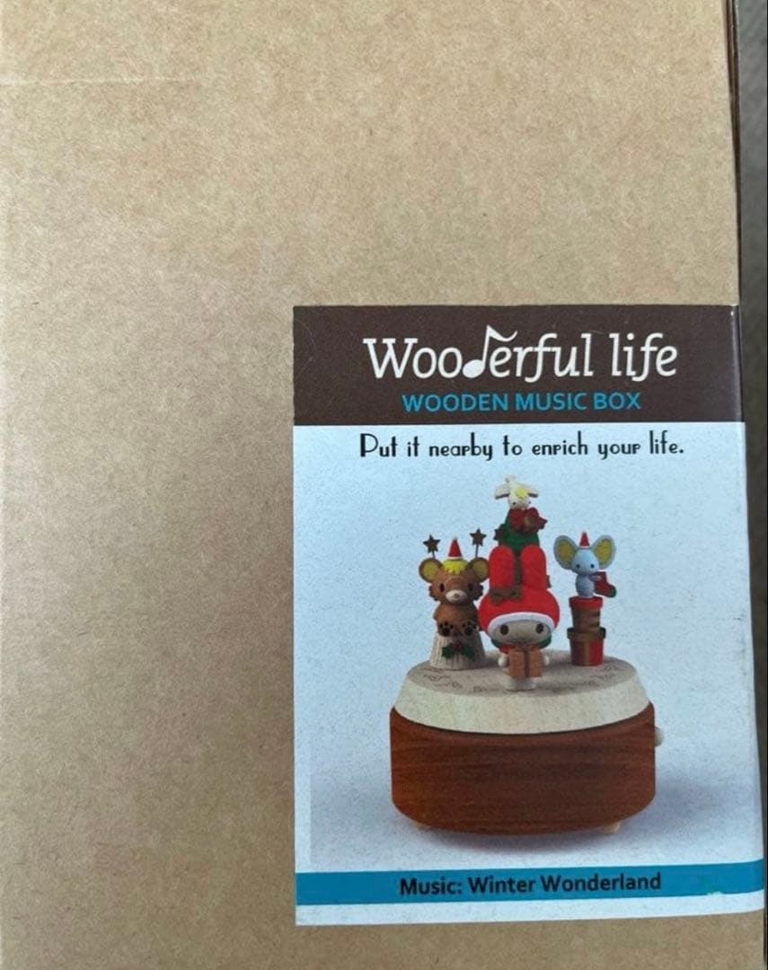 新品マイメロ　木製オルゴール　サンリオマイメロディーwooderful life