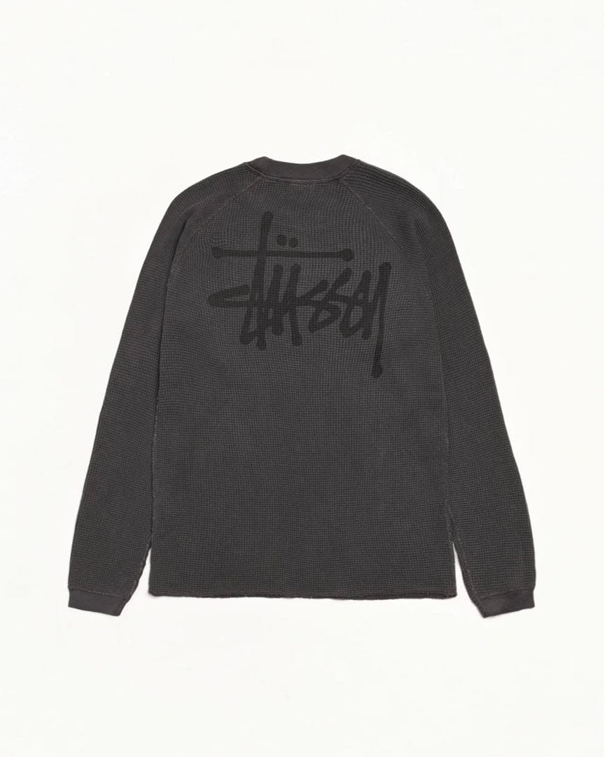stussy BASIC STÜSSY THERMAL グレーサーマル　s