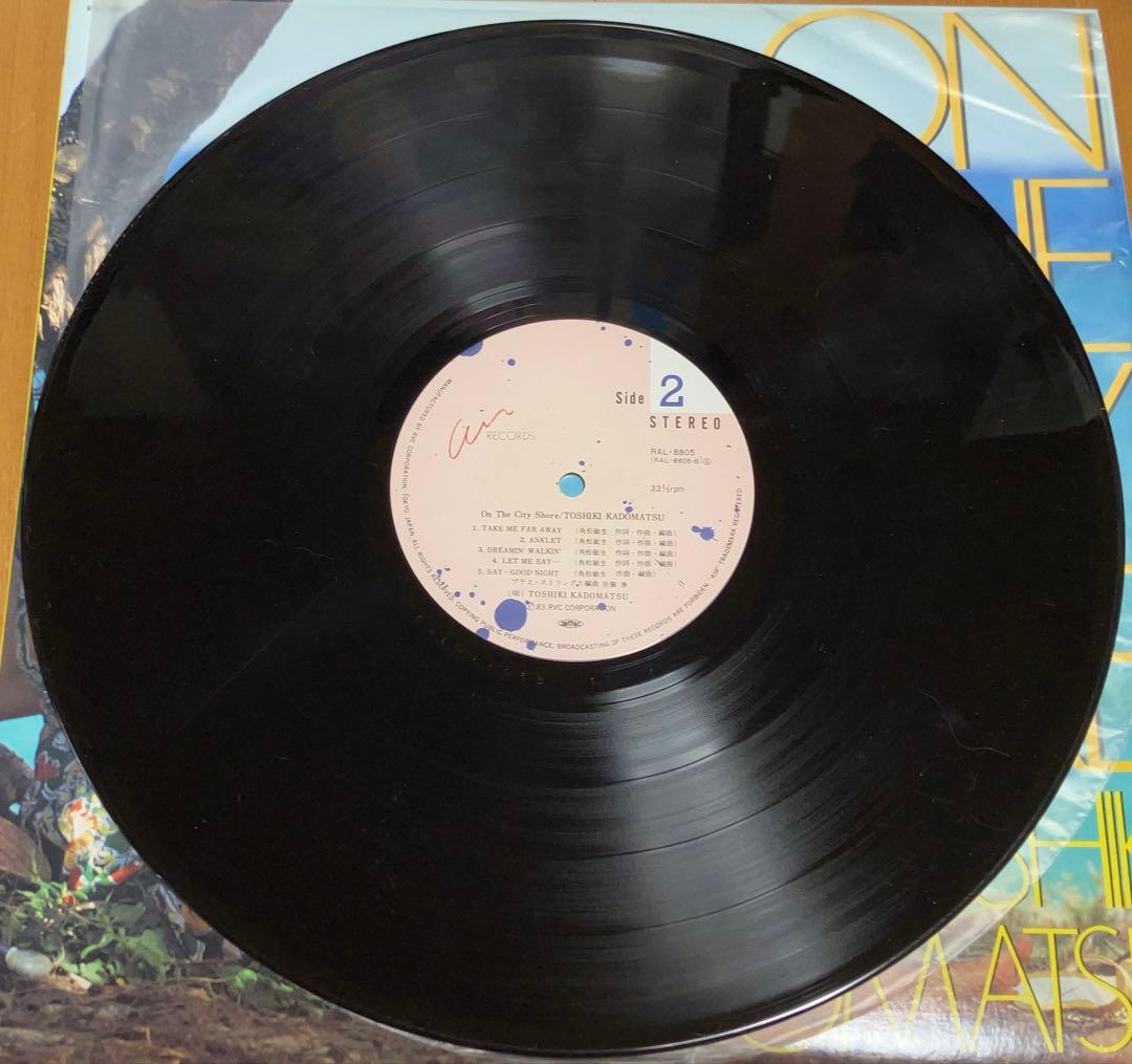 【レア盤美品！】LP レコード「ON THE CITY SHORE」角松敏生