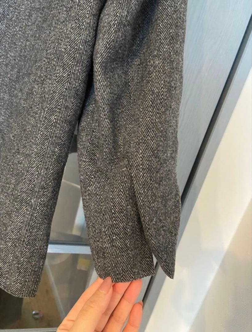 【berry⭐︎】ZARA 2025aw ウールダブルジャケット グレー S