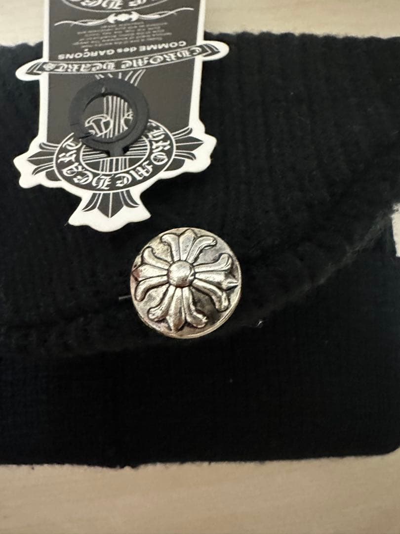 CHROME HEARTS ブラックニット帽‼️